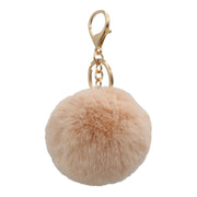 Cute Faux Fur Fluffy Fuzzy Pom Pom Keychain
